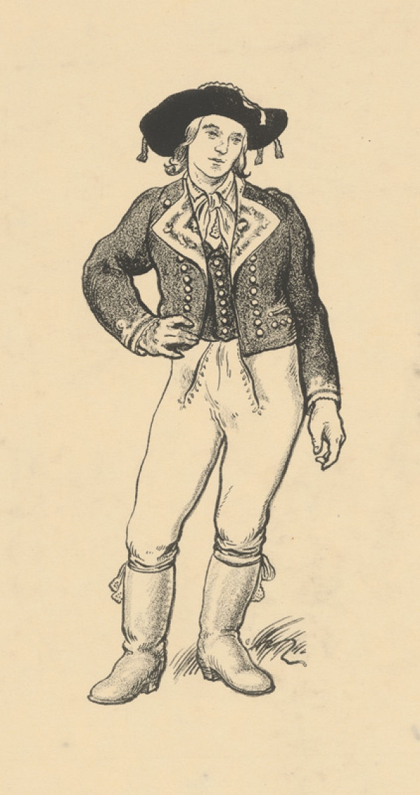 Jaroslav Vodrážka – Mládenec v českom kroji 