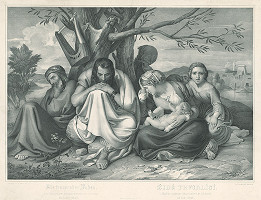 Franz Seraph Hanfstaengl, Josef Führich – Trúchliaci Židia 