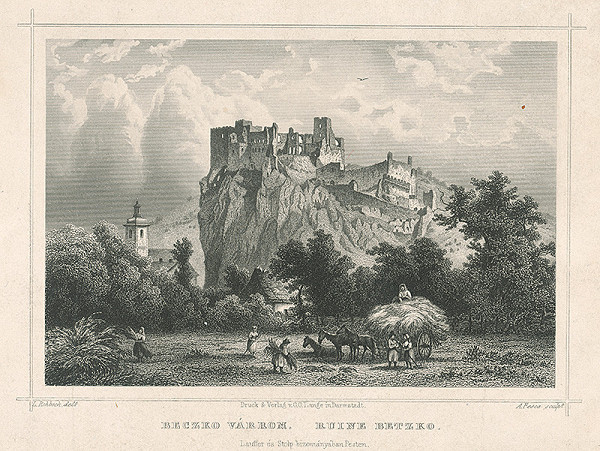 Ludwig Rohbock, A. Fesca – Hrad Beckov 