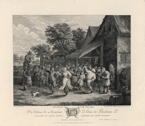 Jacques Philippe le Bas, Pietro Antonio Martini, David Teniers – Pohľad na Flandry: Dedinská slávnosť 
