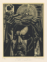 Július Szabó – Autoportrét s lampou 