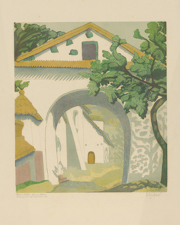 Anna Macková – Vchod ku kostolu v Španej doline 