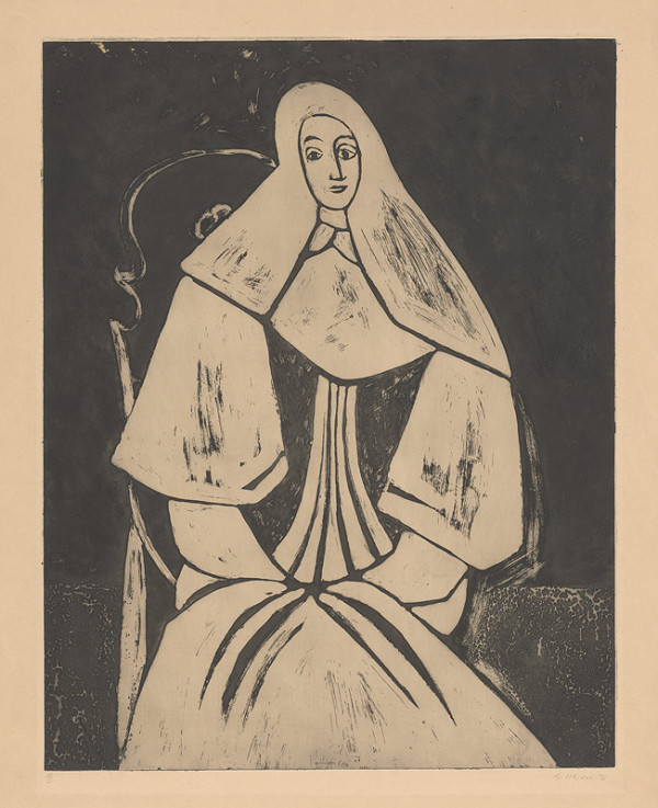 Eugen Nevan – Sediaca dedinčanka 