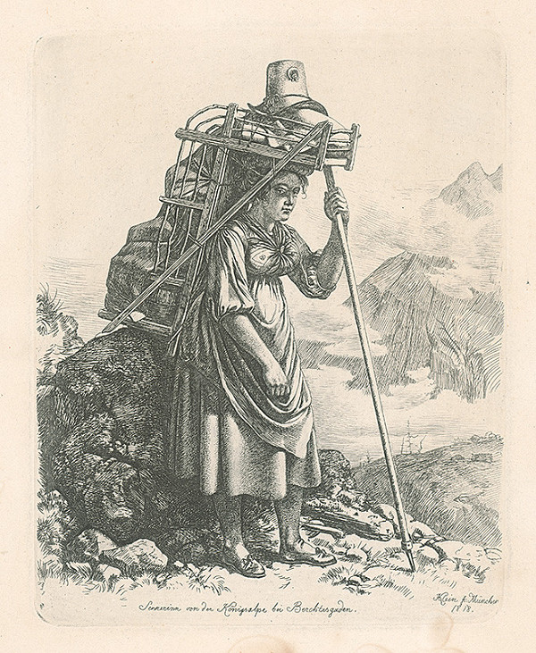 Johann Adam Klein – Dedinčanka z Königsalpe 