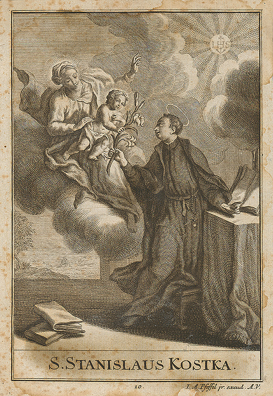 Johann Andreas Pfeffel – Svätý Stanislav Kostka 