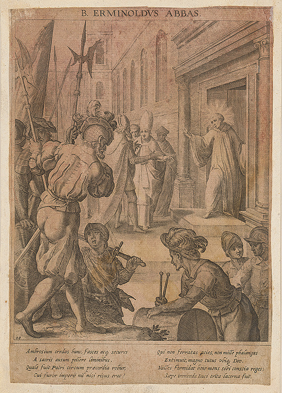 Marcus Sadeler – Opát Erminoldus 