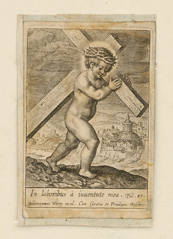 Hieronymus Wierix – In laboribus á inventate mea, Psal.87 