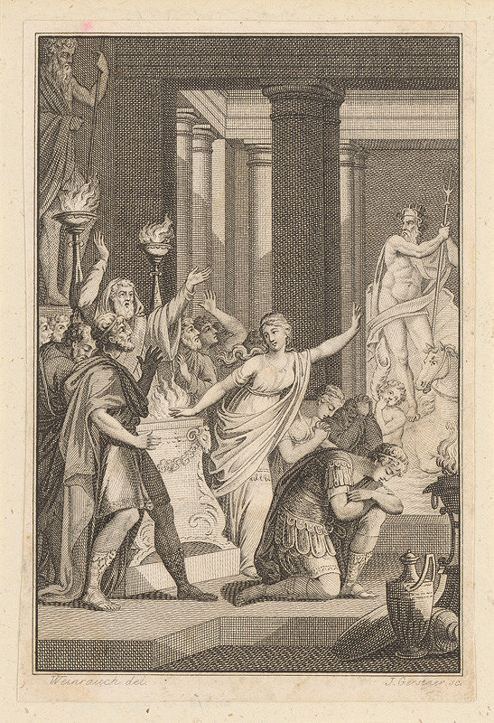 Joseph Gerstner, Johann Caspar Weinrauch – Antická scéna 