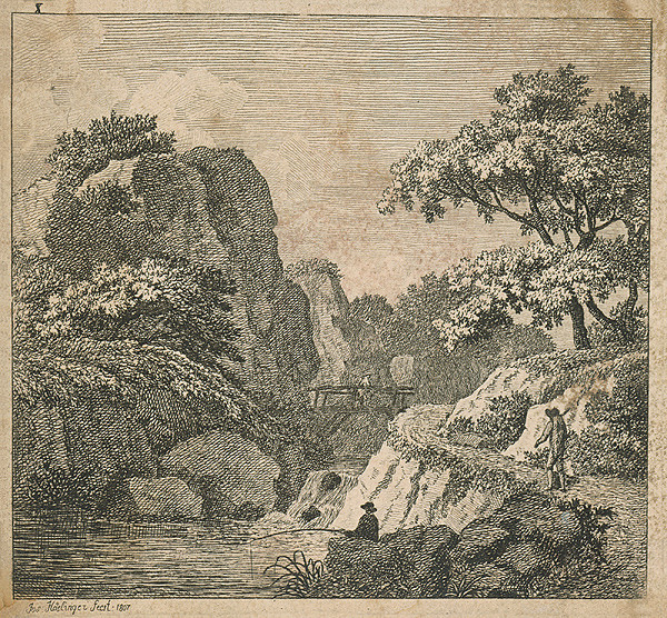 Joseph Höslinger – Krajina s vodopádom