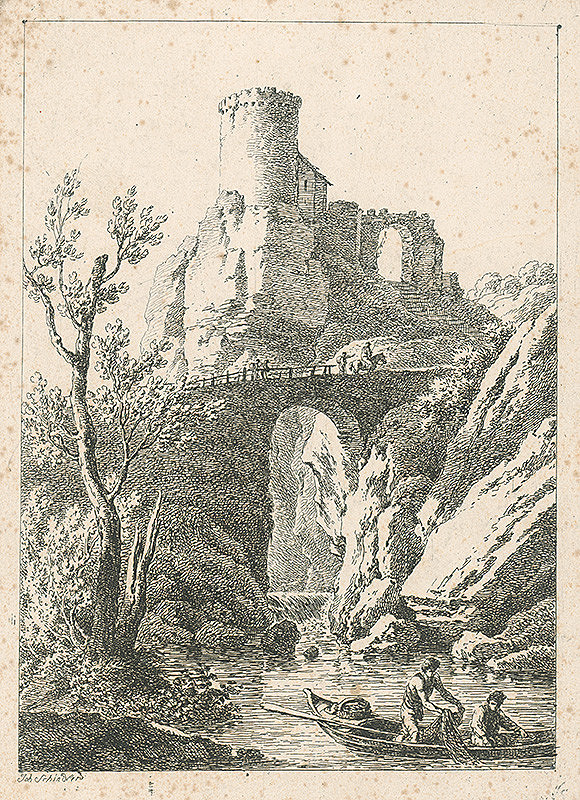 Johann Josef Schindler – Hrad s mostom 