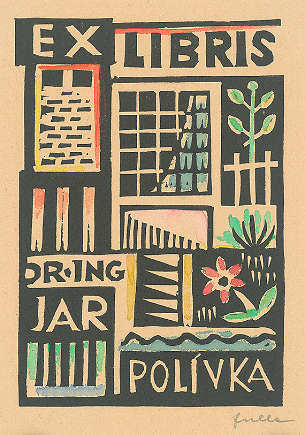 Ľudovít Fulla – Ex libris dr.ing-Jar.Polívka 