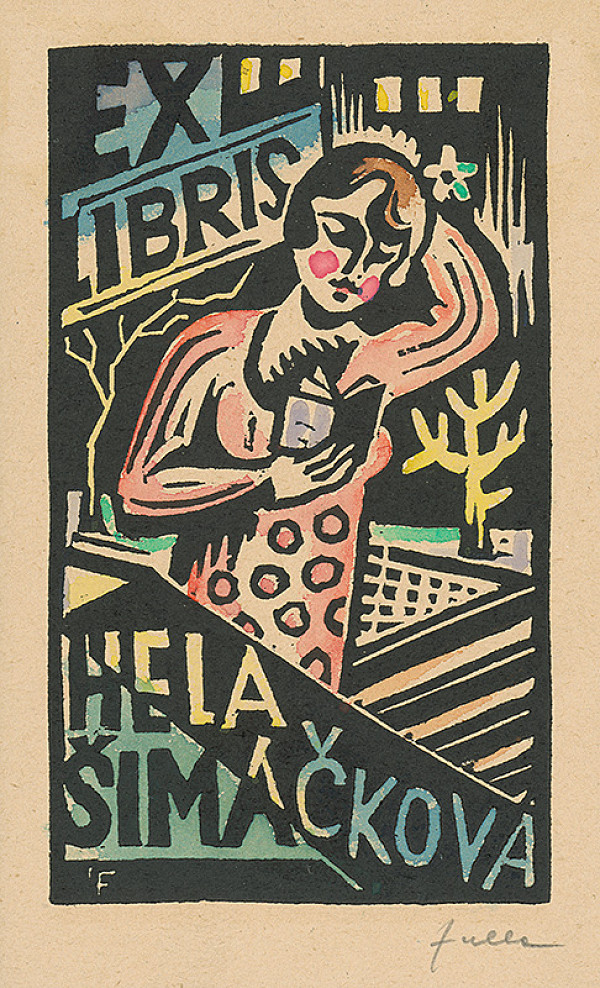 Ľudovít Fulla – Ex libris Hela Šimáčková 