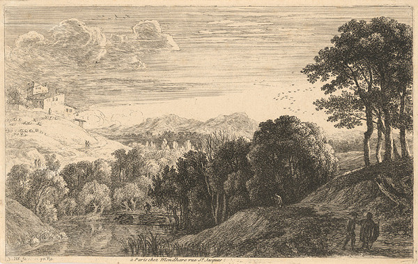 Herman van Swanevelt – Krajina so západom slnka  