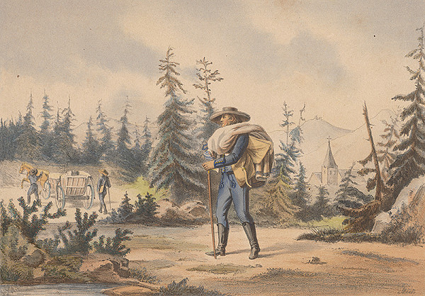 Károly Sterio, Český autor z 19. storočia – Pocestný 