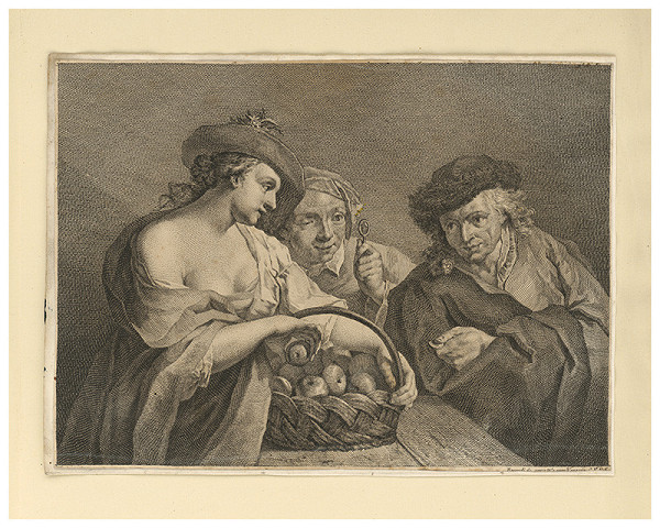 Benátsky autor z 18. storočia – Predavačka jabĺk 