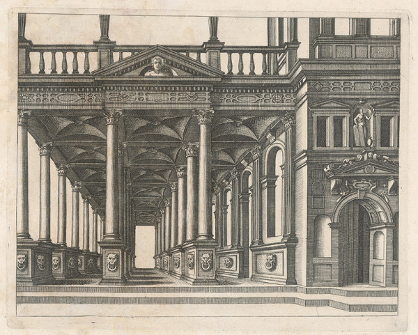 Taliansky autor z 1. polovice 20. storočia – Stĺpový portikus 