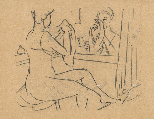 Eugen Nevan – Žena pred zrkadlom II. 