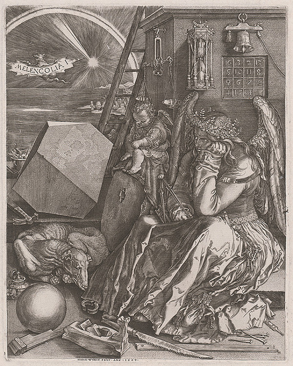 Albrecht Dürer, Johan Wierix – Melanchólia 