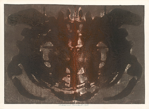 Vladimír Boudník – Variácia na Rorschachov test I. 