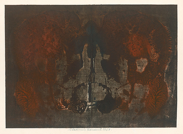 Vladimír Boudník – Variácia na Rorschachov test II. 