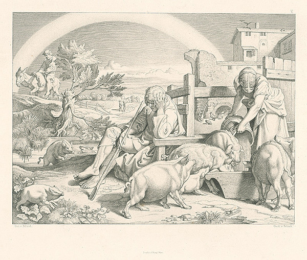 Alois Petrák, Josef Führich – Pastier svíň 