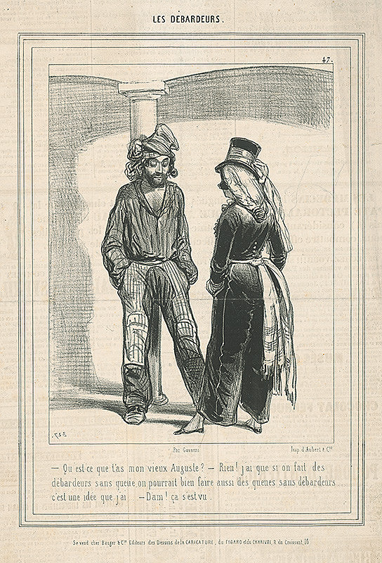 Paul Gavarni – Starý Auguste 
