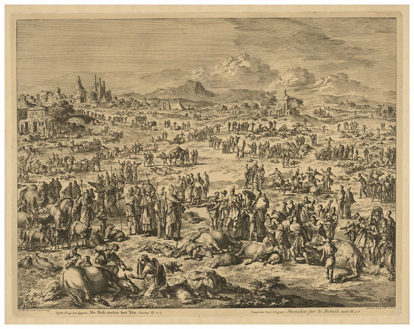 Jan Luyken – Hynutie dobytka 