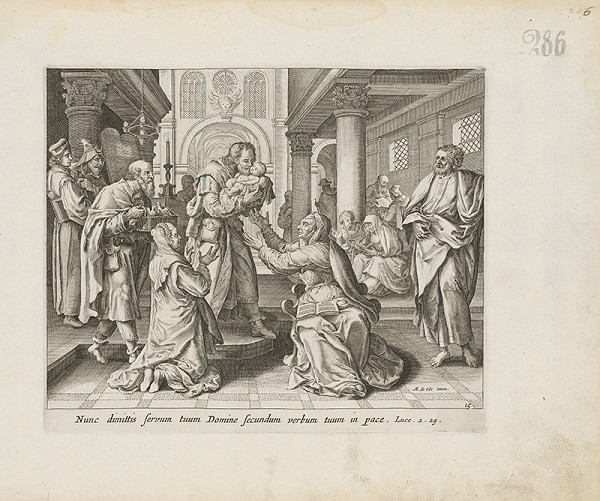 Claes Jansz. Visscher, Maarten de Vos st. – V chráme 