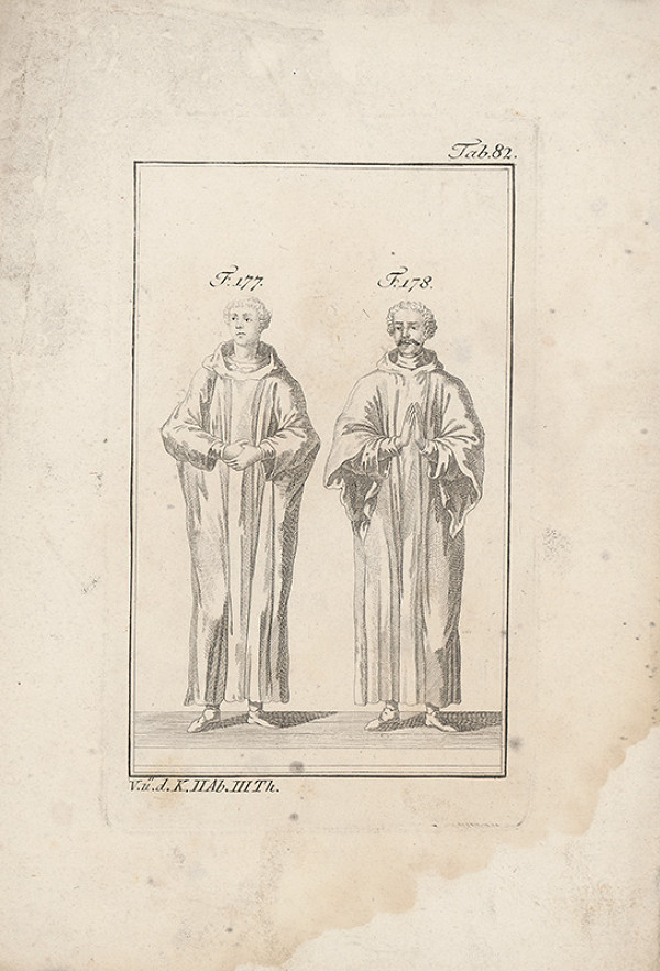 Západoeurópsky autor z 18. storočia – Dvojica mníchov 