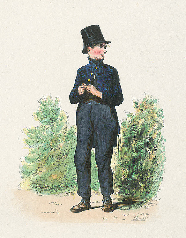 Paul Gavarni, Pervillé – Žiak 