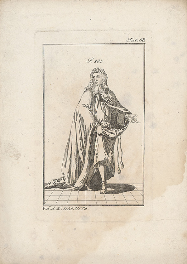 Západoeurópsky autor z 18. storočia – Šlachtic v plášti 