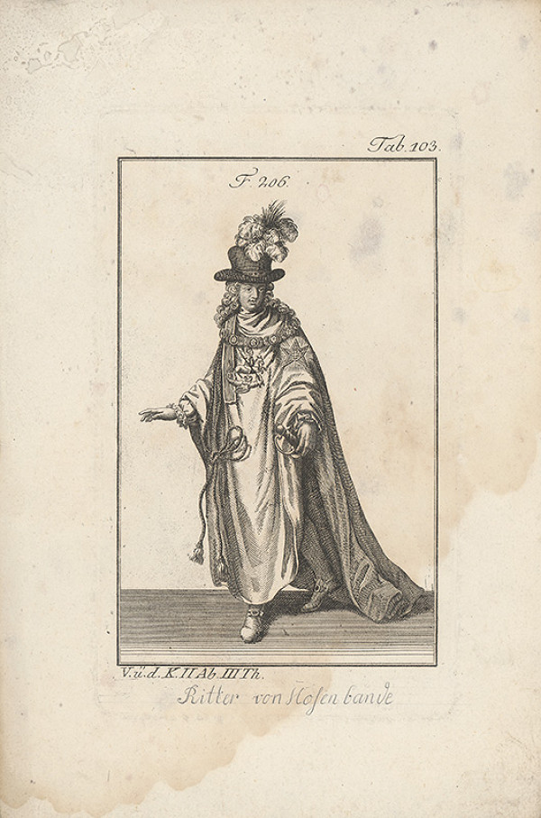 Západoeurópsky autor z 18. storočia – Rytier v klobúku s chocholom 