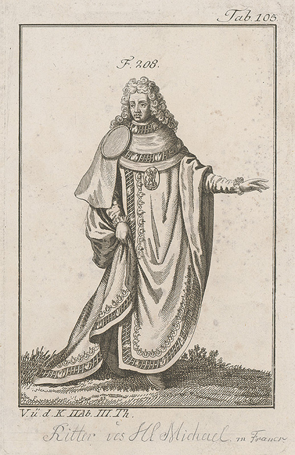 Západoeurópsky autor z 18. storočia – Šlachtic so znakom sv.Michala
