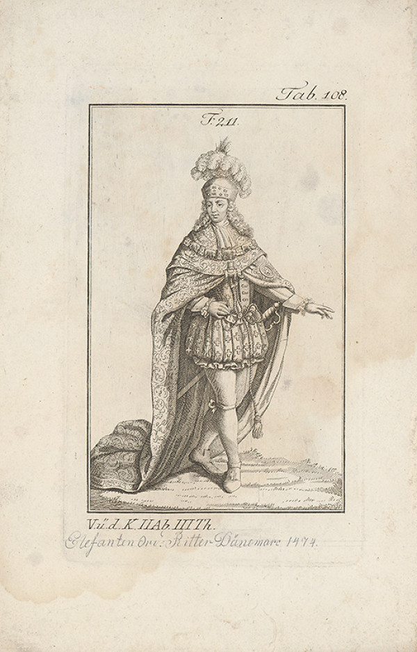 Západoeurópsky autor z 18. storočia – Šlachtic so znakom slona 