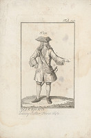 Západoeurópsky autor z 18. storočia – Šachtic s krížom na šerpe a trojrohým klobúkom 