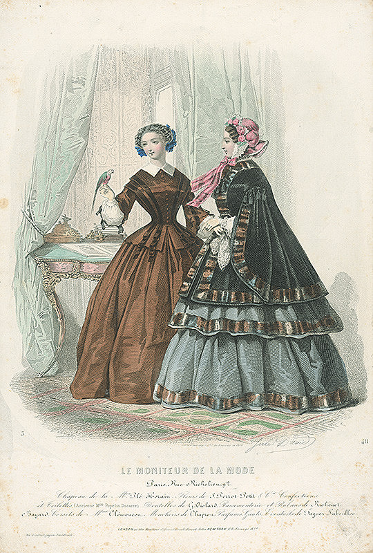 Jules David, Revillez, Pienal, Émile Préval – List z módneho časopisu Moniteur de la Mode  