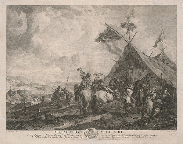 Jean Moyreau, Philips Wouwerman – Oddych vojakov 