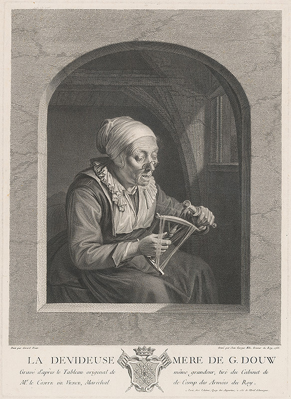 Jean Georges Wille, Gerard Douw – Priadka 