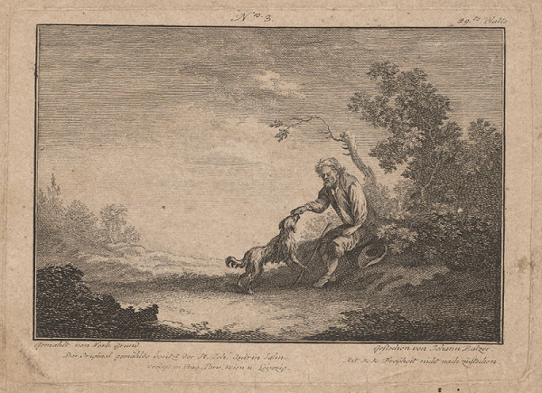 Jan Jiří Balzer, Norbert Joseph Carl Grund – Starec so psom 