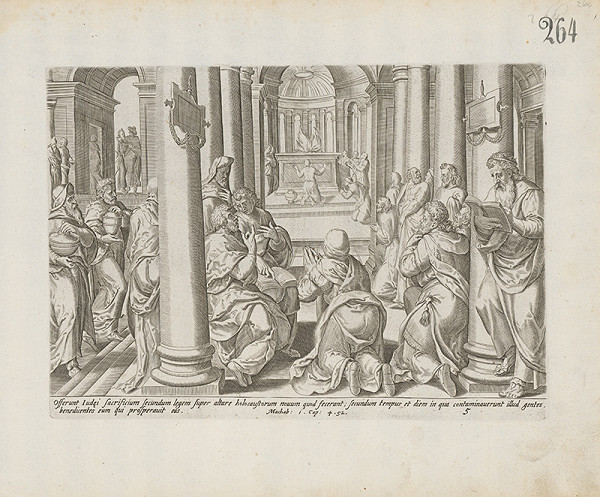 Hieronymus Wierix – Machab: 1.Cap:4.52 