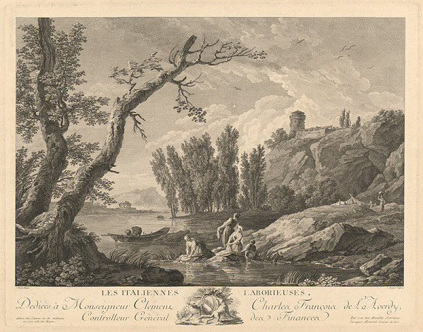 Jacques Aliamet, Claude-Joseph Vernet – Pracovití Taliani (Les Italiennes Laborieuses)  