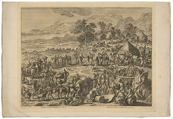 Jan Luyken – Abrahám a Lót sa lúčia 