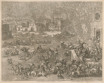 Jan Luyken – Sodoma hynie nebeským ohňom 