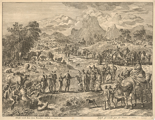 Jan Luyken – Bratia predávajú Jozefa  