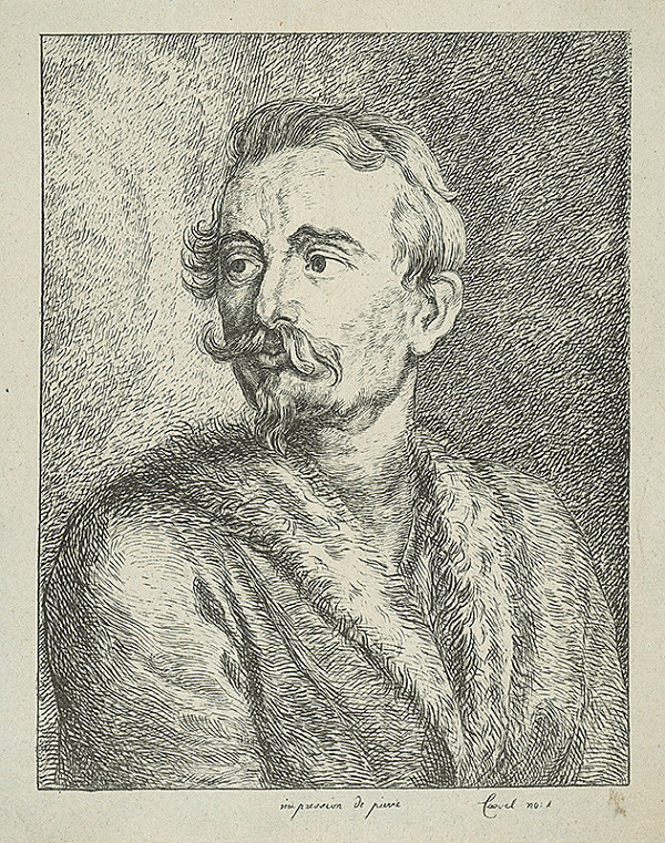 Francúzsky autor z 19. storočia – Portrét muža podľa Van Dycka 