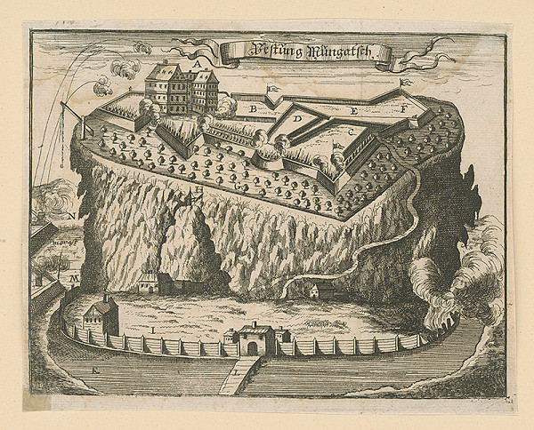 Nicolas de Fer – Pevnosť Mukačevo 