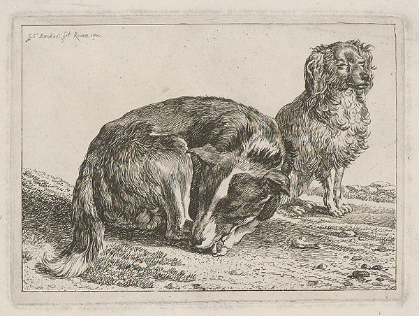 Johann Christian Reinhart – Dvaja psíci 