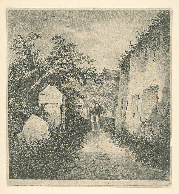 Český autor ČK z 19. storočia – Na starom cintoríne 