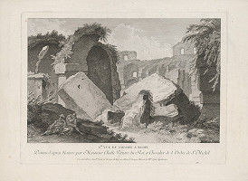 Pierre Francois Laurent, Charles Michel-Ange Challe – V ruinách Kolosea v Ríme (druhý pohľad) 