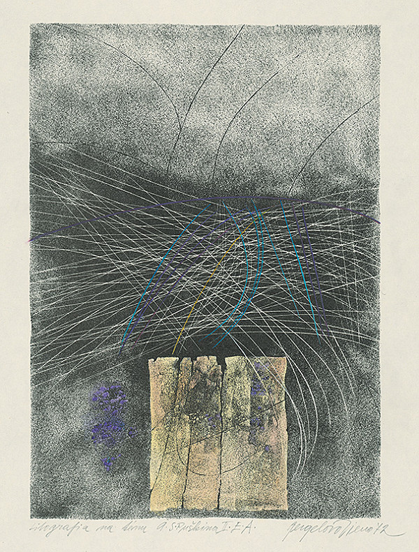 Viera Gergeľová – Litografia na tému A.S.Puškina 2. 